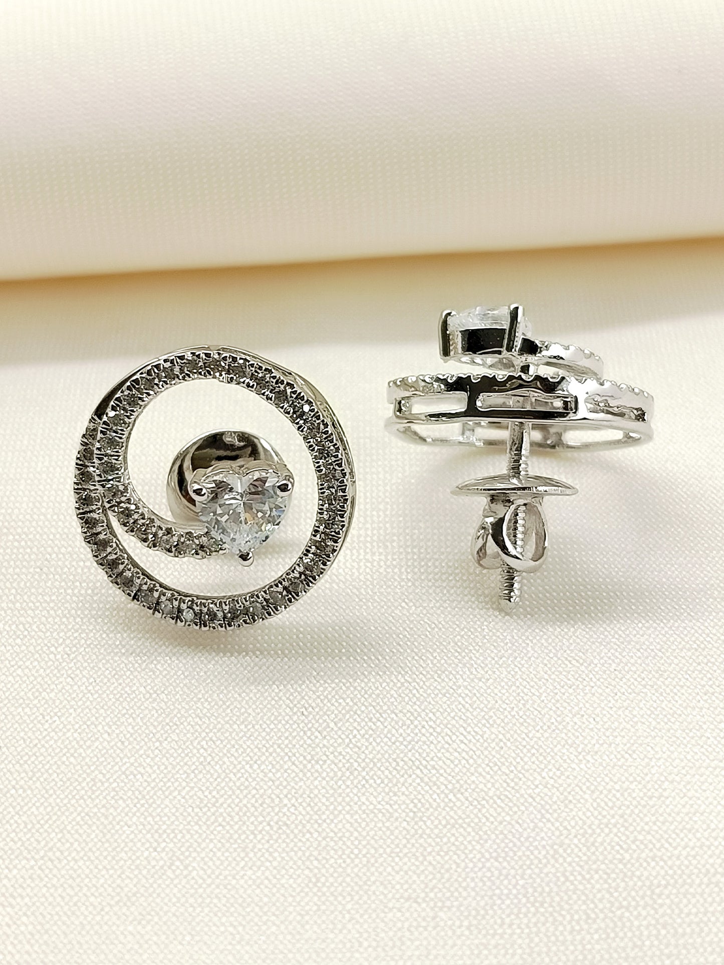 Raina 92.5 Silver Swarovski Stone Tops