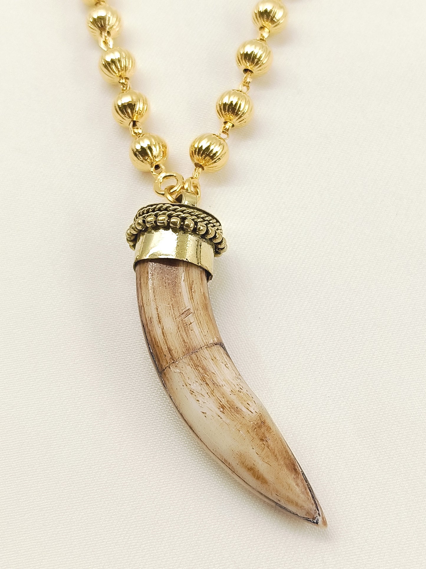 Katha Brown Bone Neckpiece