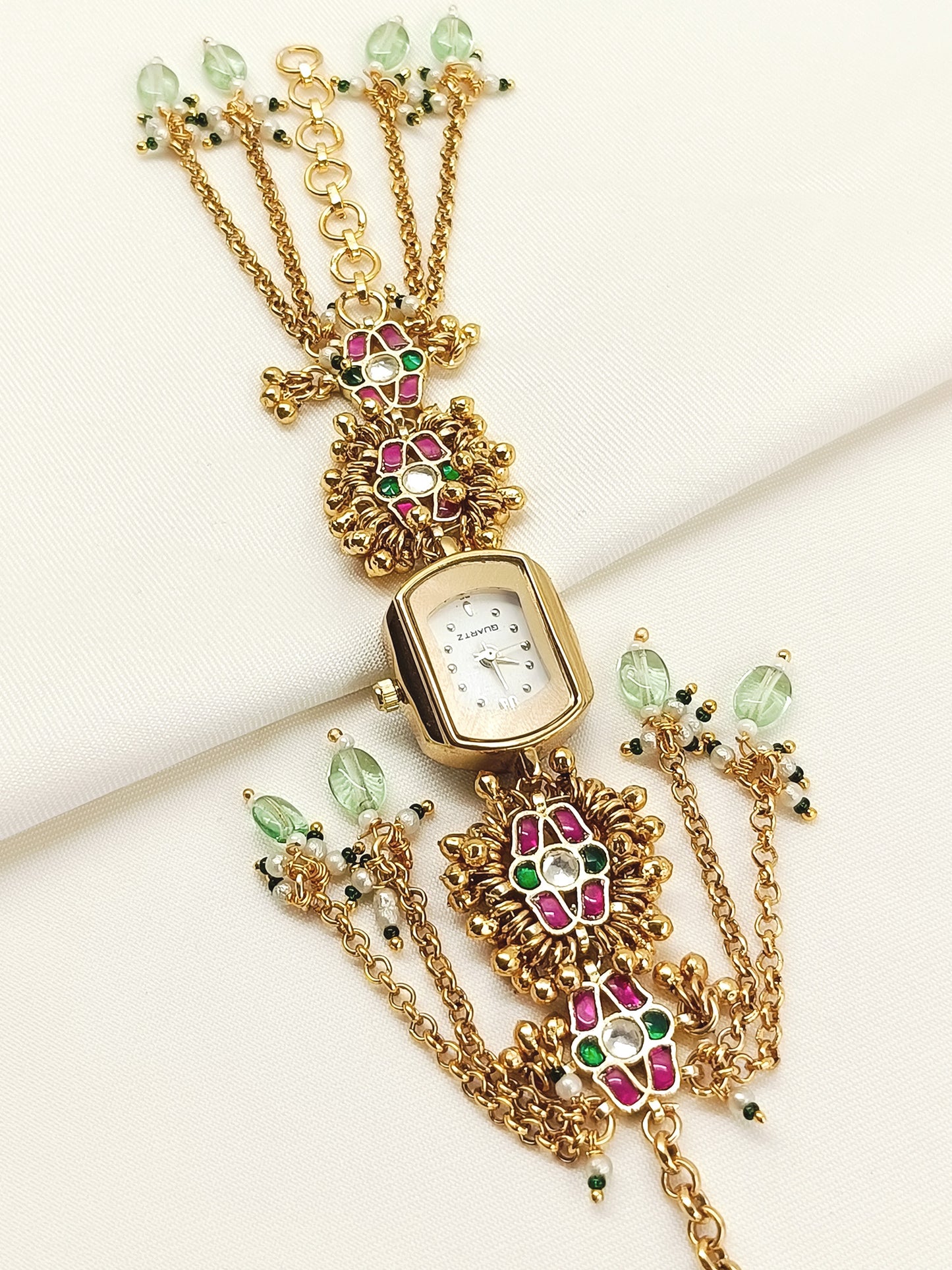 Deepti's Paachi Kundan Watch.