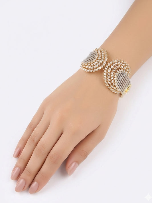 Namya White American Diamond Bracelet