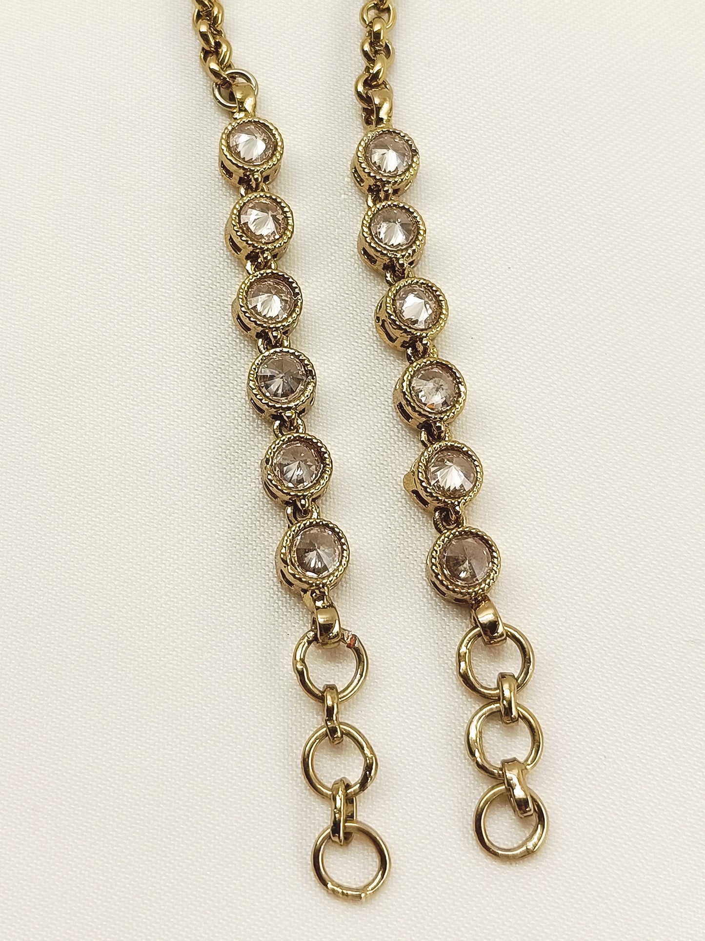 Jigya Copper Polki Traditional Ear Chain