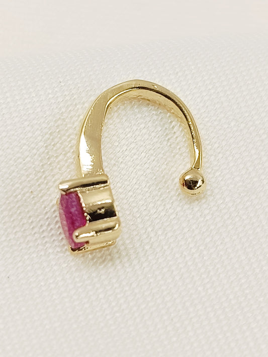 Eliana Golden American Diamond Pressing Nath