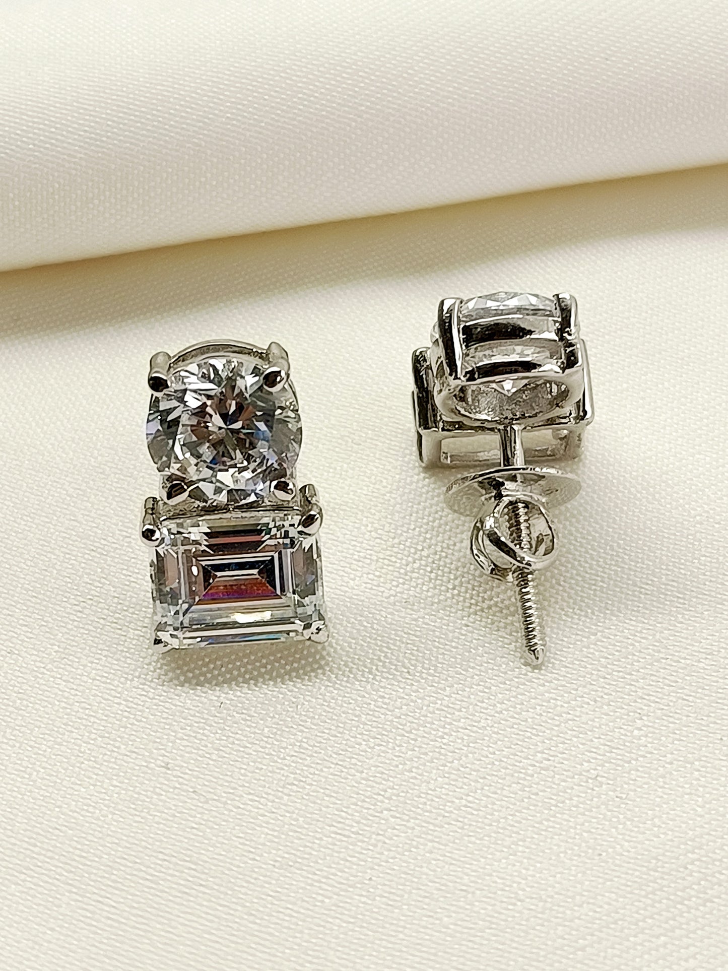 Roha 92.5 Silver Swarovski Stone Tops