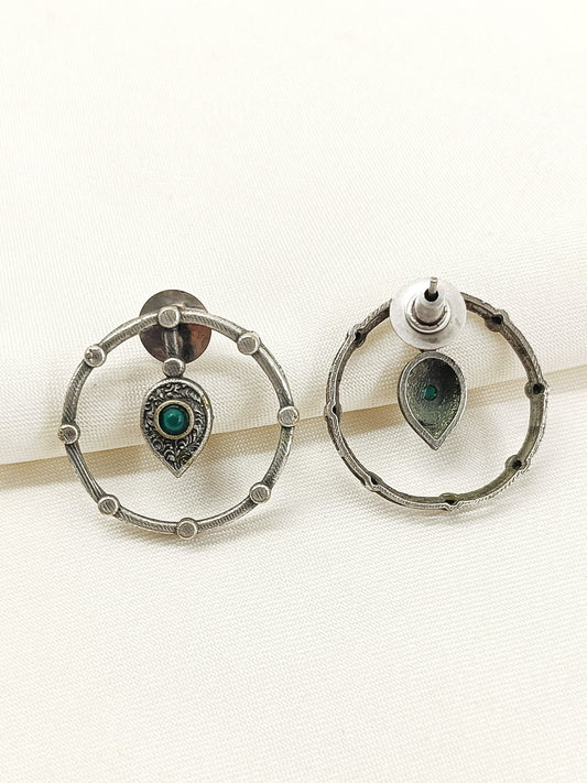 Fulki Green Oxidized Tops