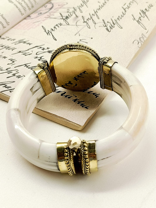 Roshvik Green Bone Men's Bracelet