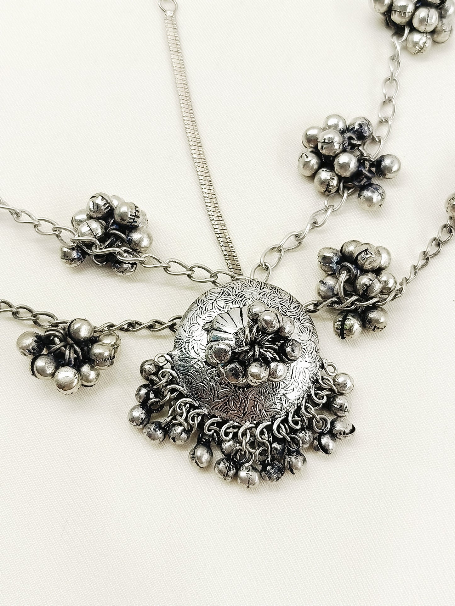 Tamira Plain Oxidized Mathapatti