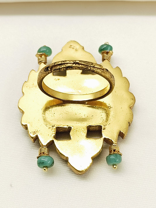 Sumona Multi Colour 92.5 Silver Finger Ring