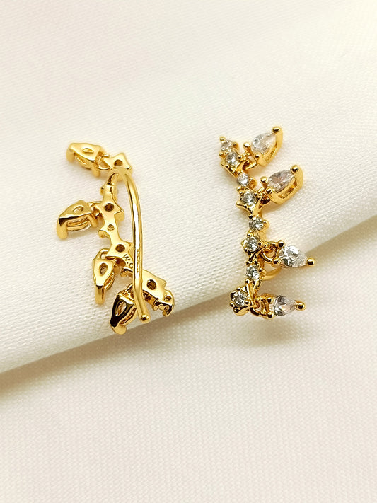 Kamakhya White American Diamond Earcuff