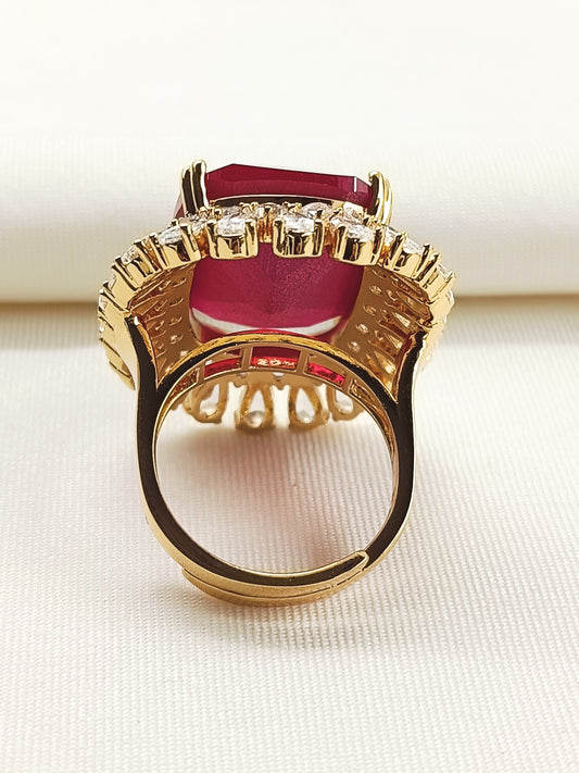 Irie Ruby American Diamond Finger Ring