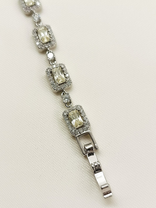 Cascade Yellow American Diamond Bracelet
