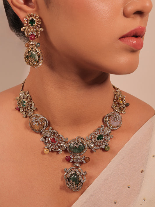 Bharni Multi Colour Boutique Necklace Set