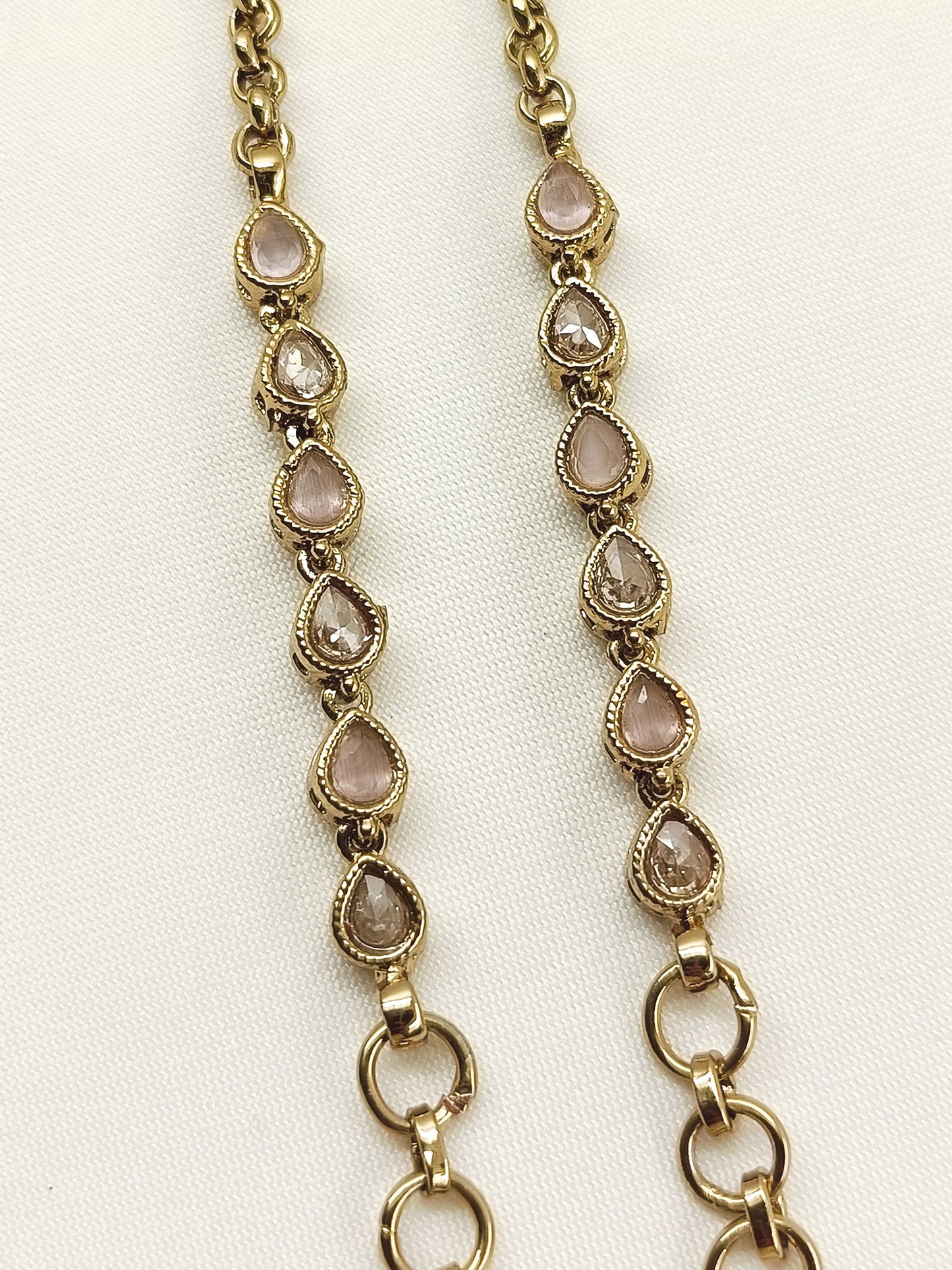 Salome Copper Polki Traditional Ear Chain