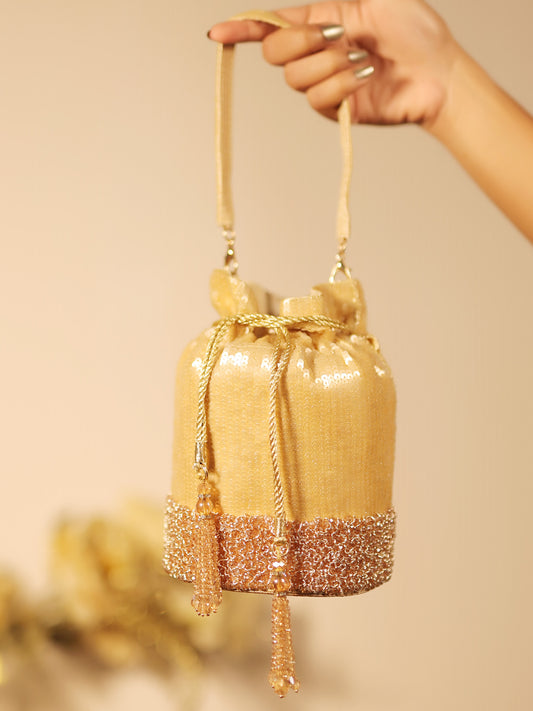 Capri Golden Potli Bag