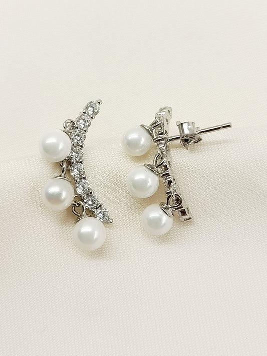 Deaba 92.5 Silver Swarovski Stone Tops