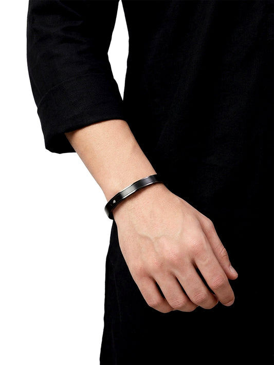 Aarushya Black Men's Bracelet