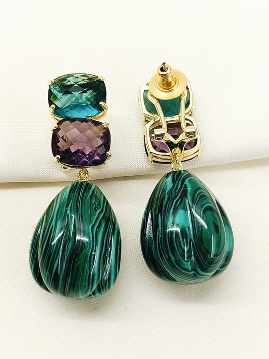 Chakshu Green American Diamond Earring