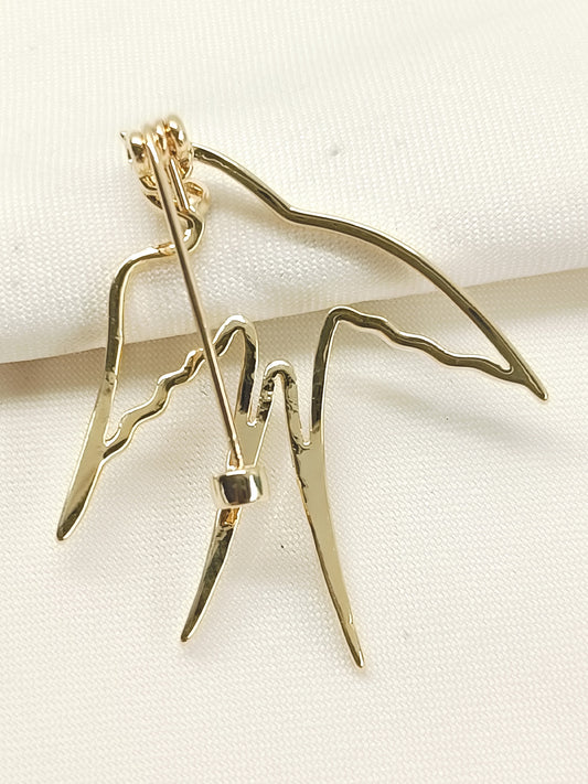 Ilina Golden Bird Brooch