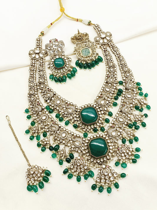 Loveina Green Victorian Bridal Set