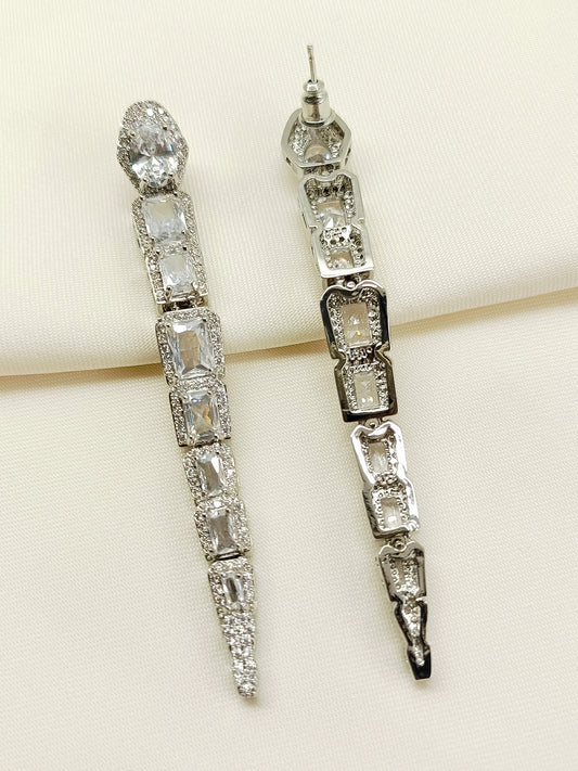 Sampurna White American Diamond Earring