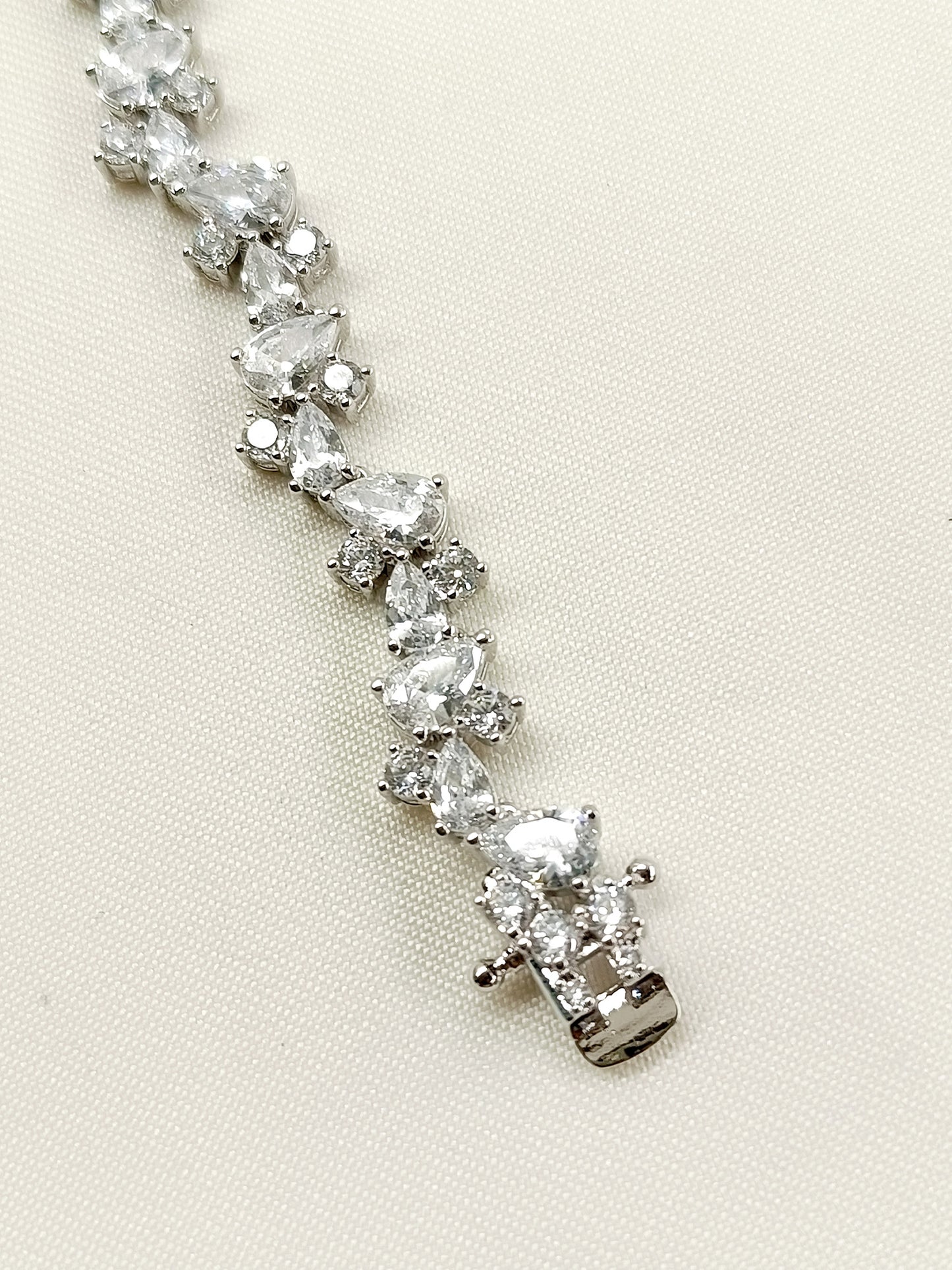 Tanvi White American Diamond Bracelet