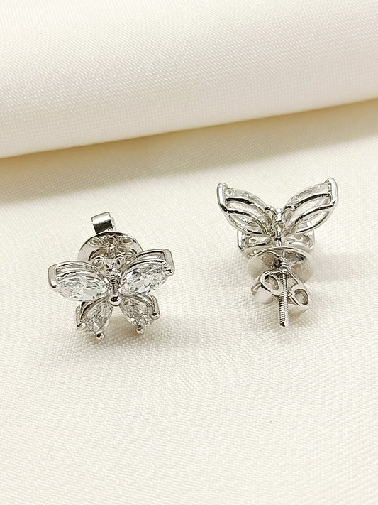 Kiara 92.5 Silver Swarovski Stone Tops