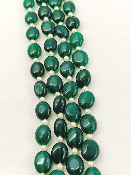 Arav Green Groom Beads Neckpiece