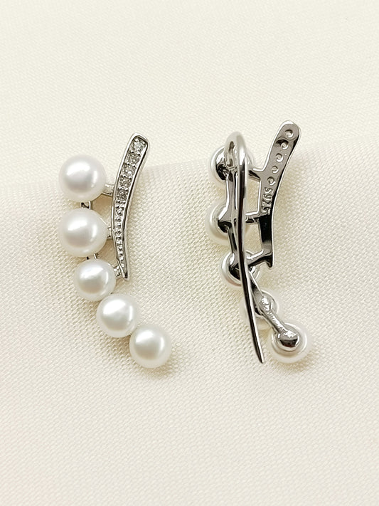 Yashi 92.5 Silver Swarovski Stone Earcuffs