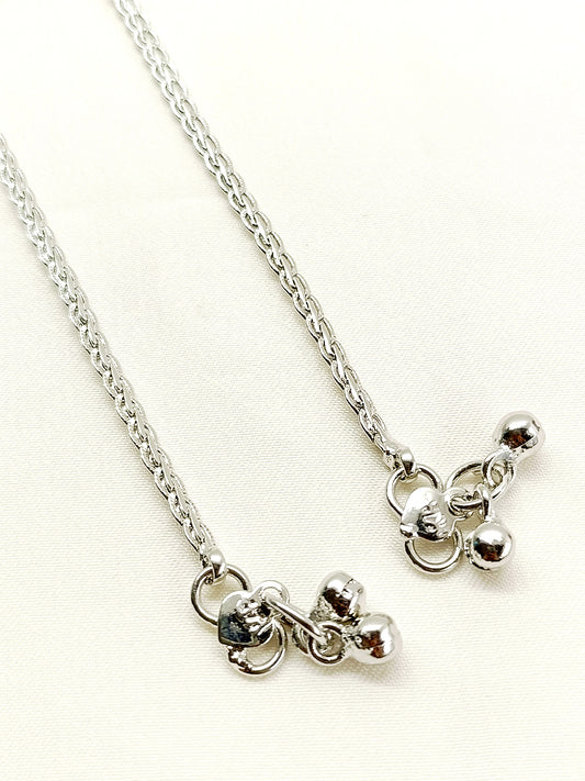 Aswi Silver Antique Anklet