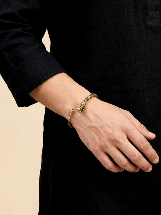 Sarthak Golden Men's Bracelet
