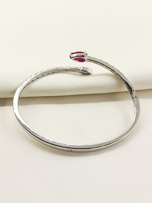 Azma Ruby American Diamond Bracelet