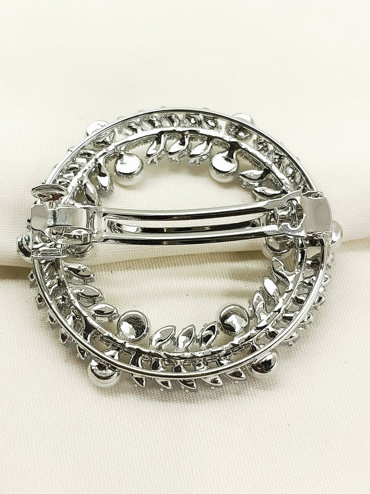 Alkaa White Pearl Hair Brooch