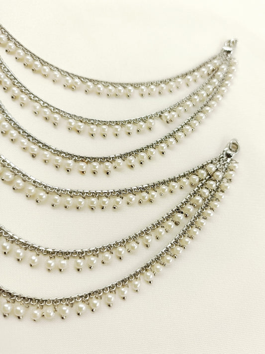 Tanya Silver Traditional Ear Chain
