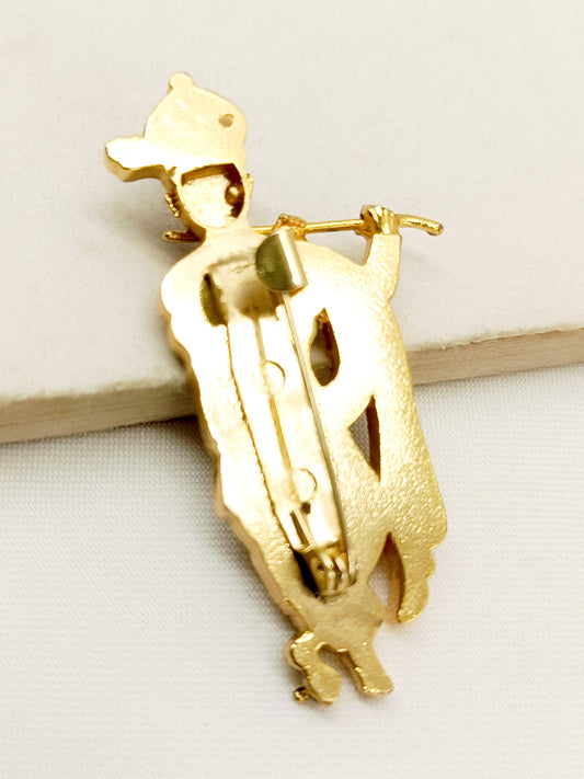 Indu Ruby Krishna Ji Brooch