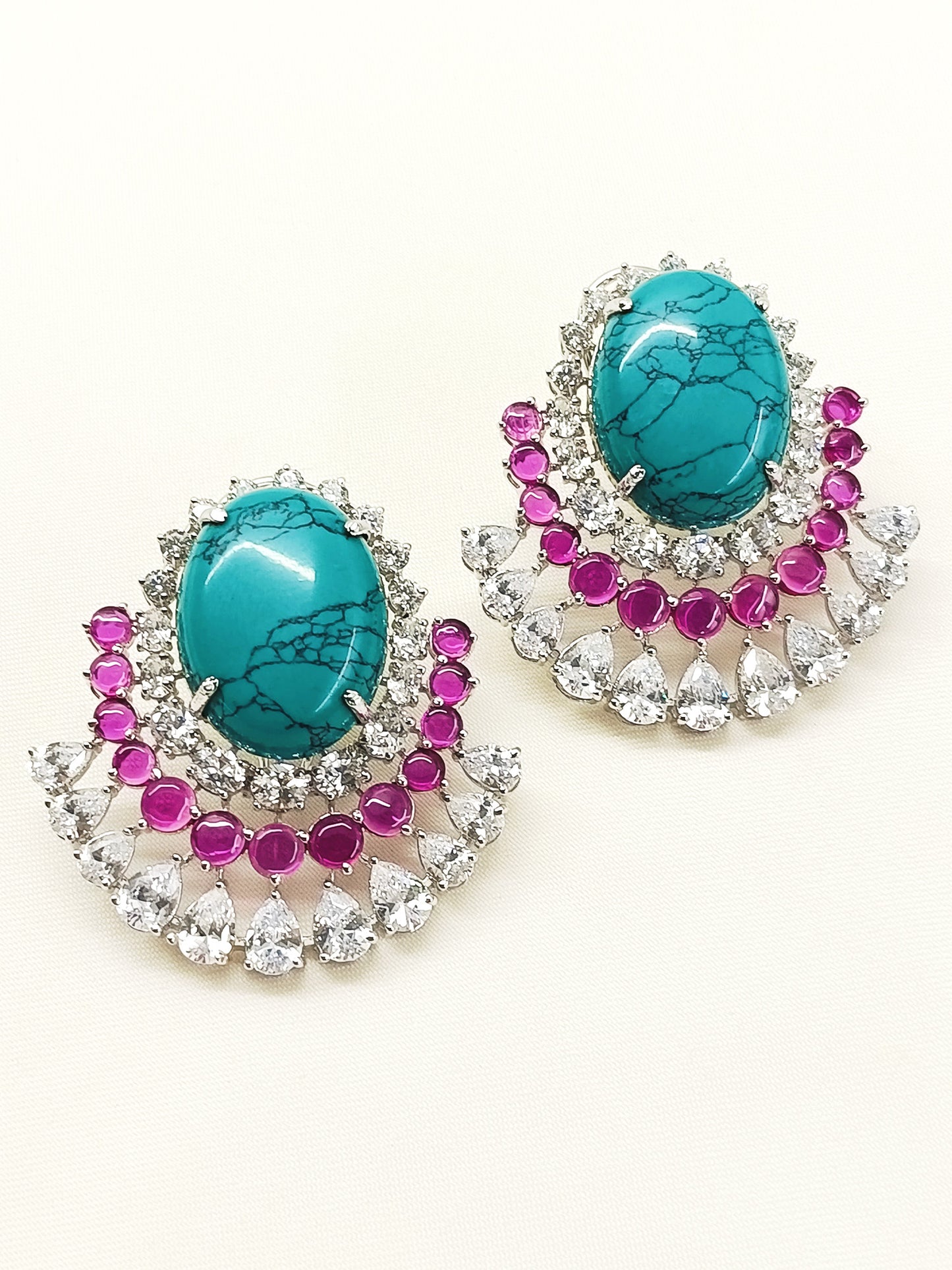 Baidehi Multi Colour 92.5 Silver Natural Stone Tops