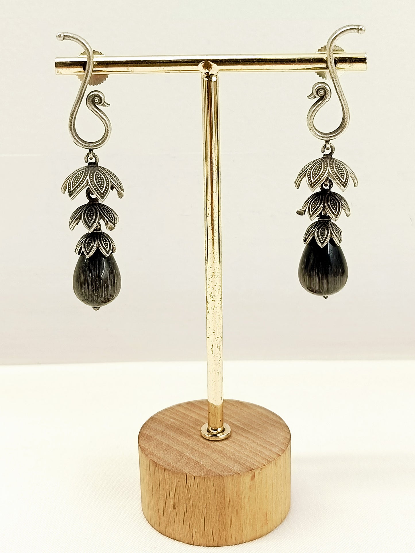 Komal Black Oxidized Jhumki