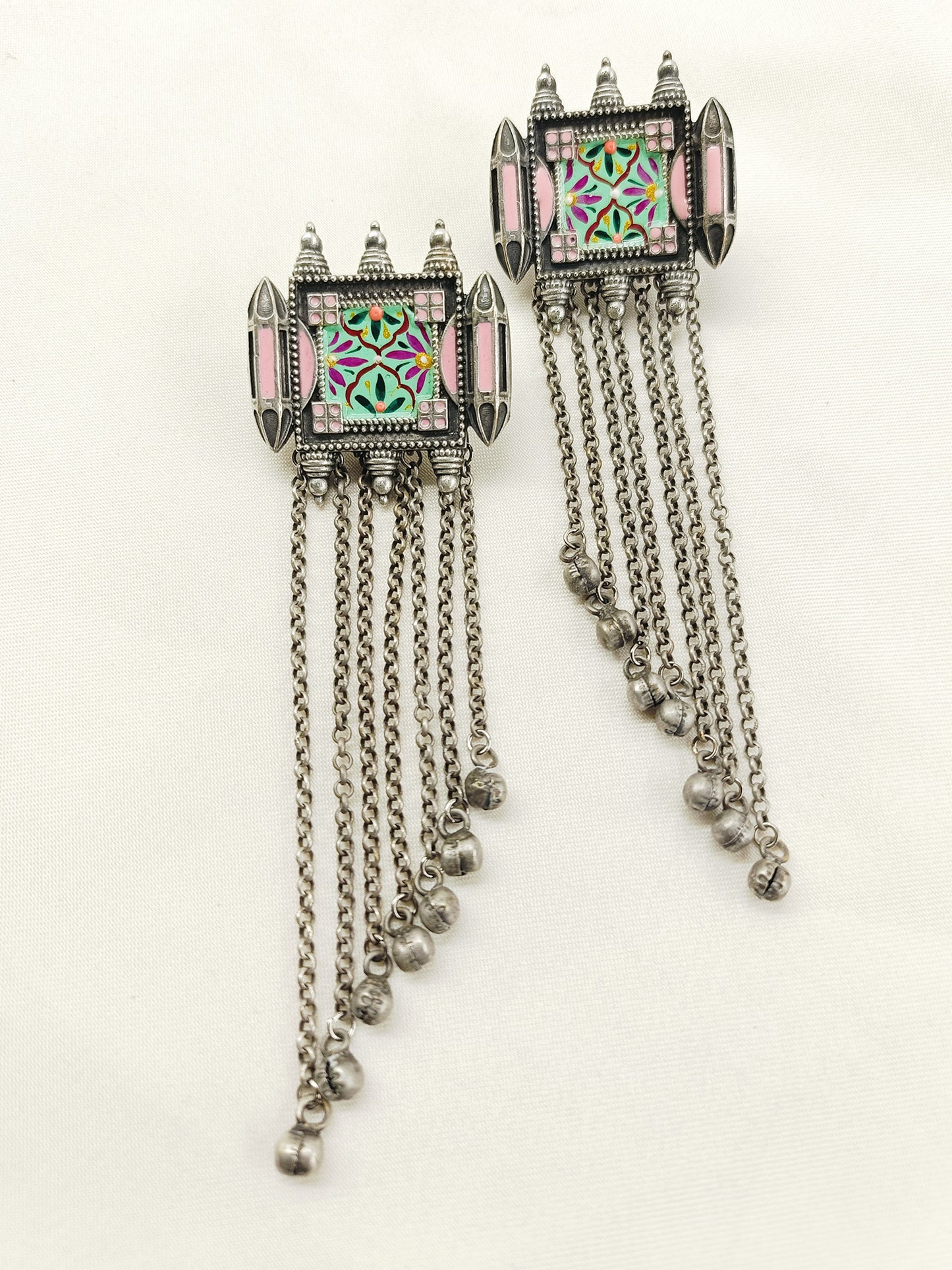 Valkyrie Multi Colour Oxidized Earring