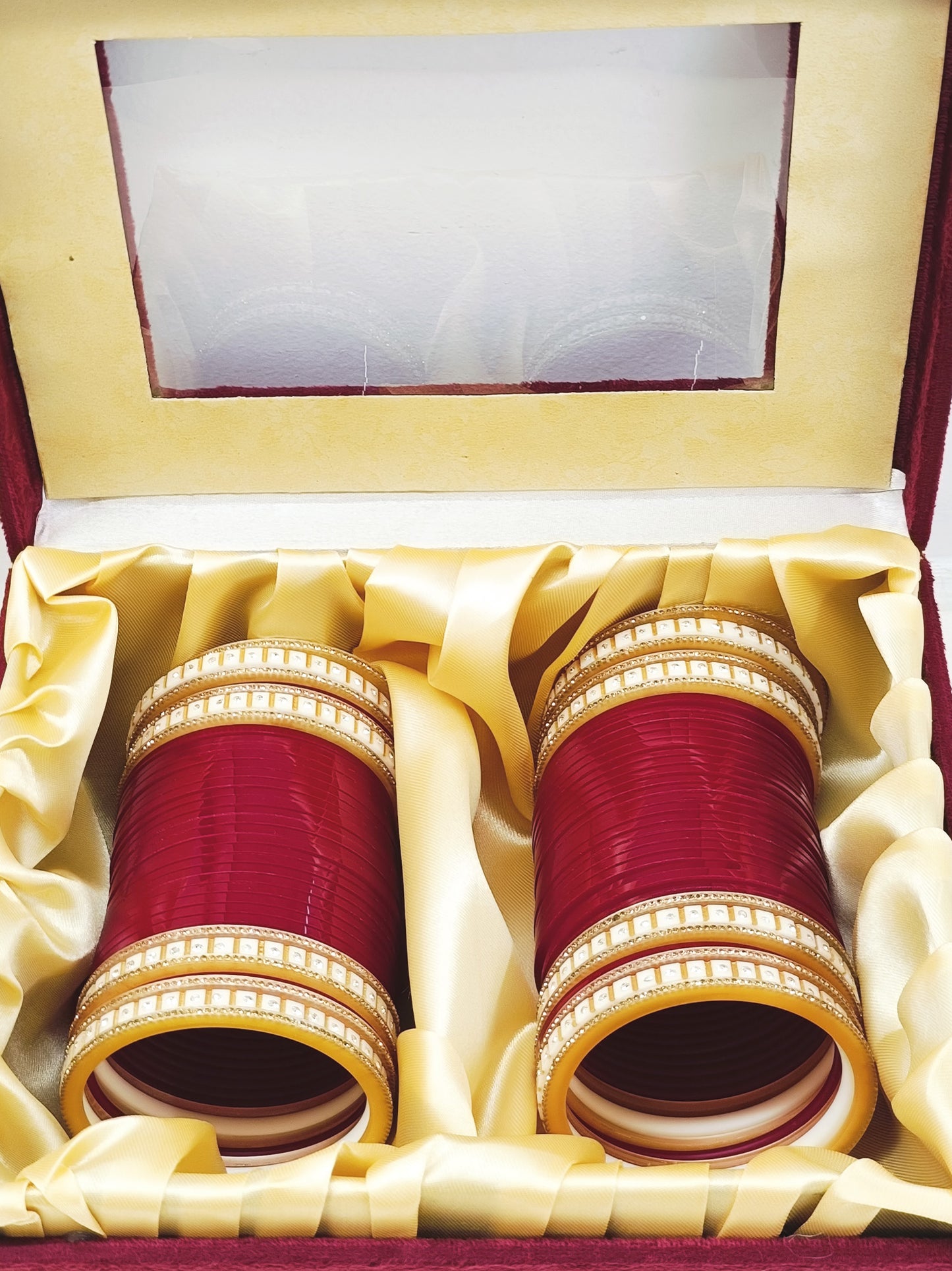Lata Traditional Red Punjabi Chura