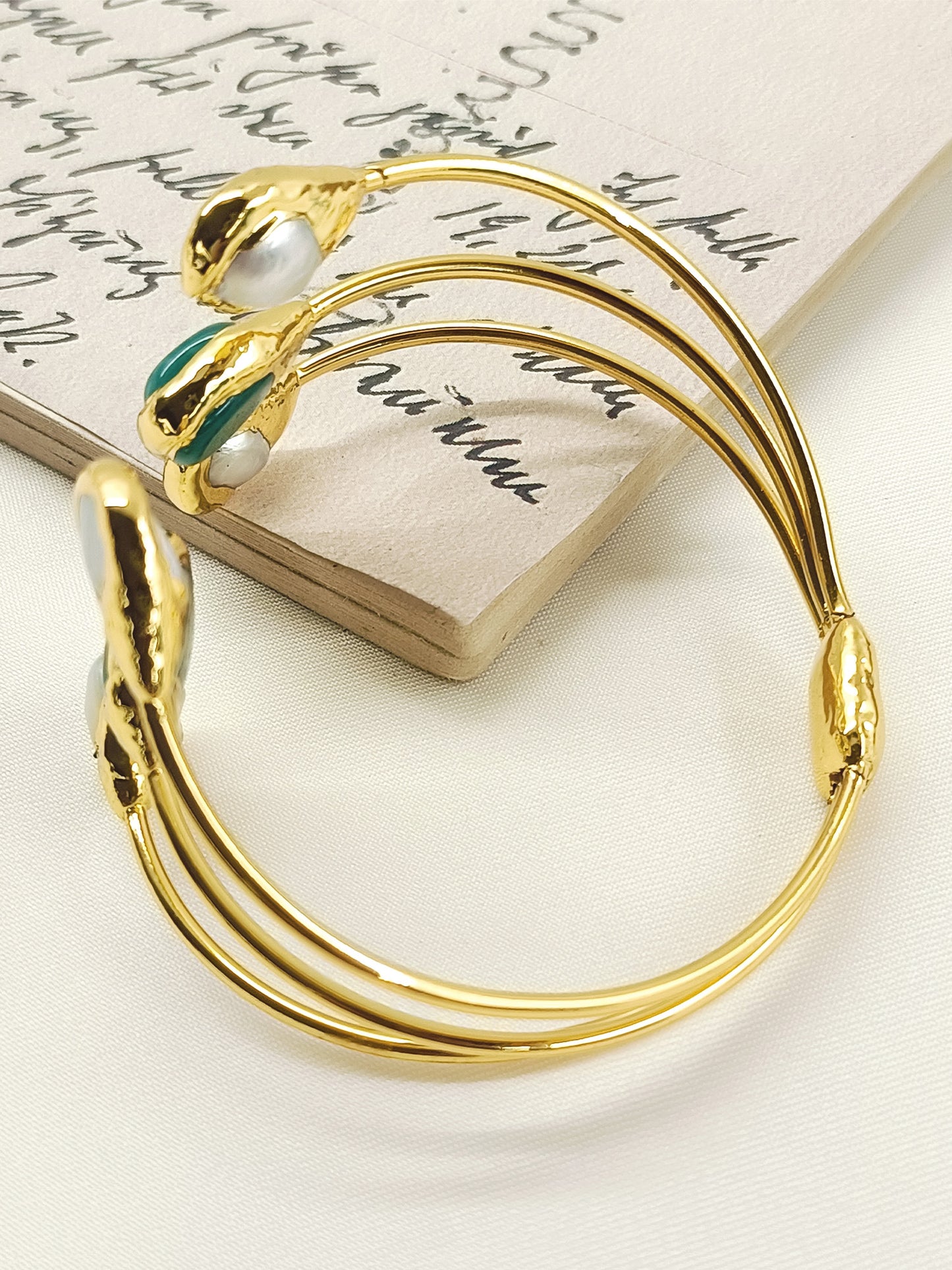 Emad Green Western Bracelet