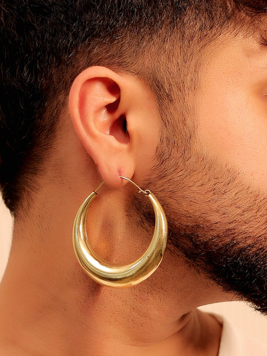 Chetas Golden Men's Earring