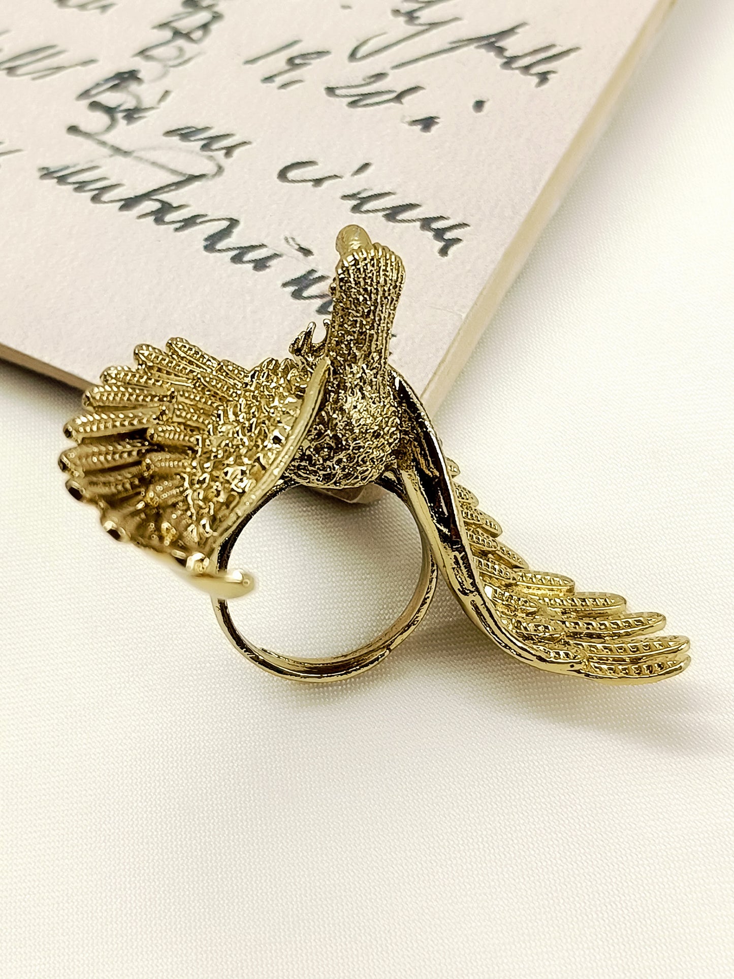 Akir Gold Eagle Statement Men's Finger Ring