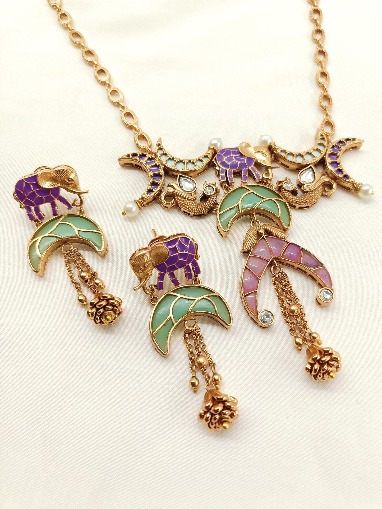 Priyadarshani Multi Colour Boutique Necklace Set