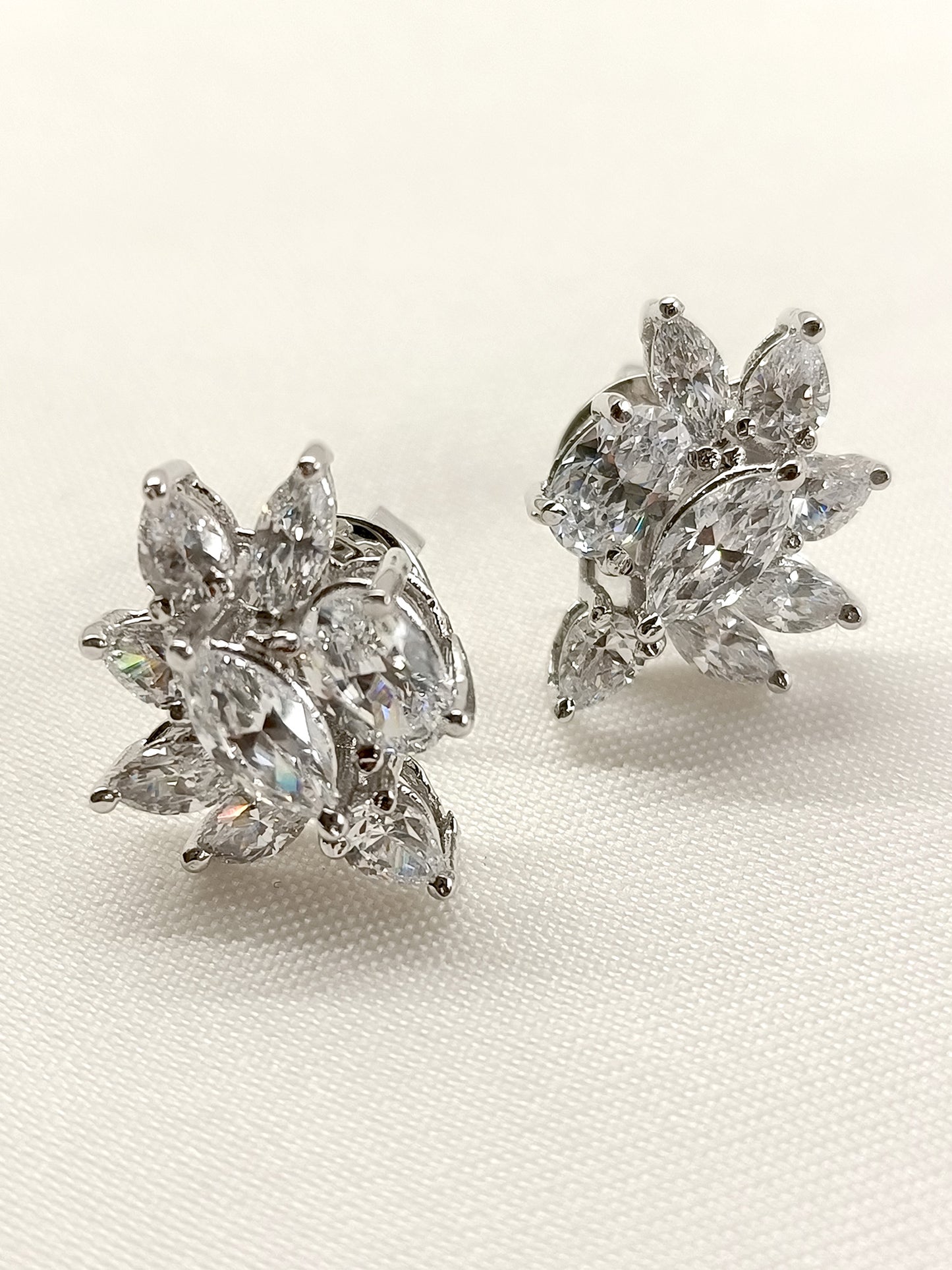 Sabra 92.5 Silver Swarovski Stone Tops