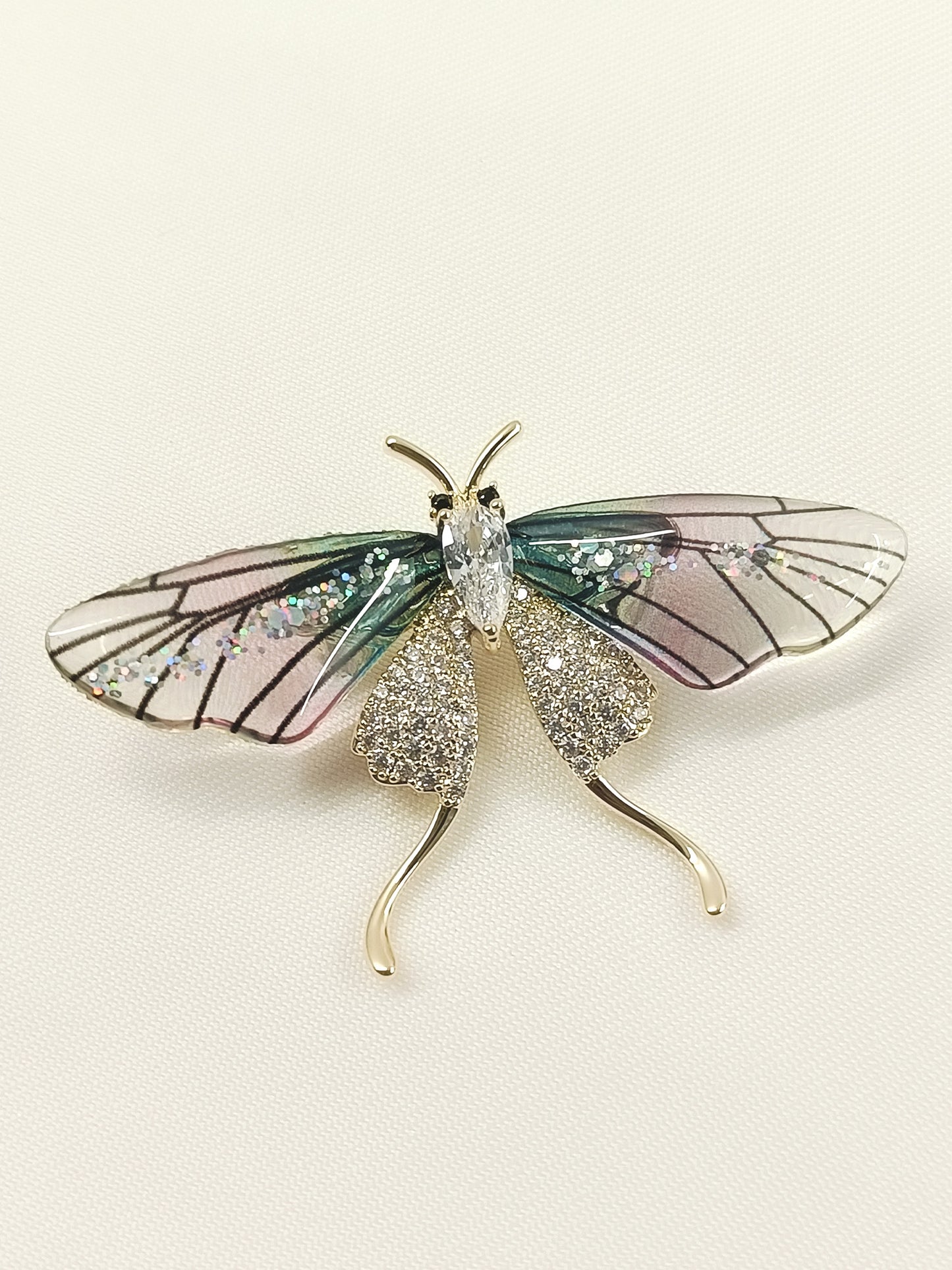 Vama P&G Butterfly Brooch