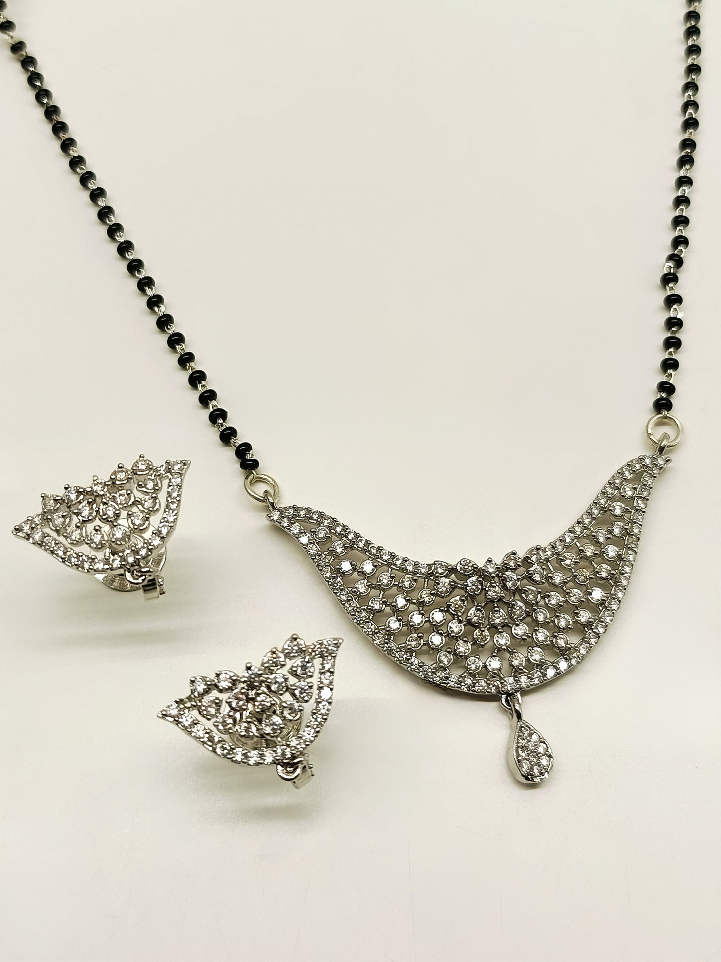 Amaya White American Diamond Mangalsutra