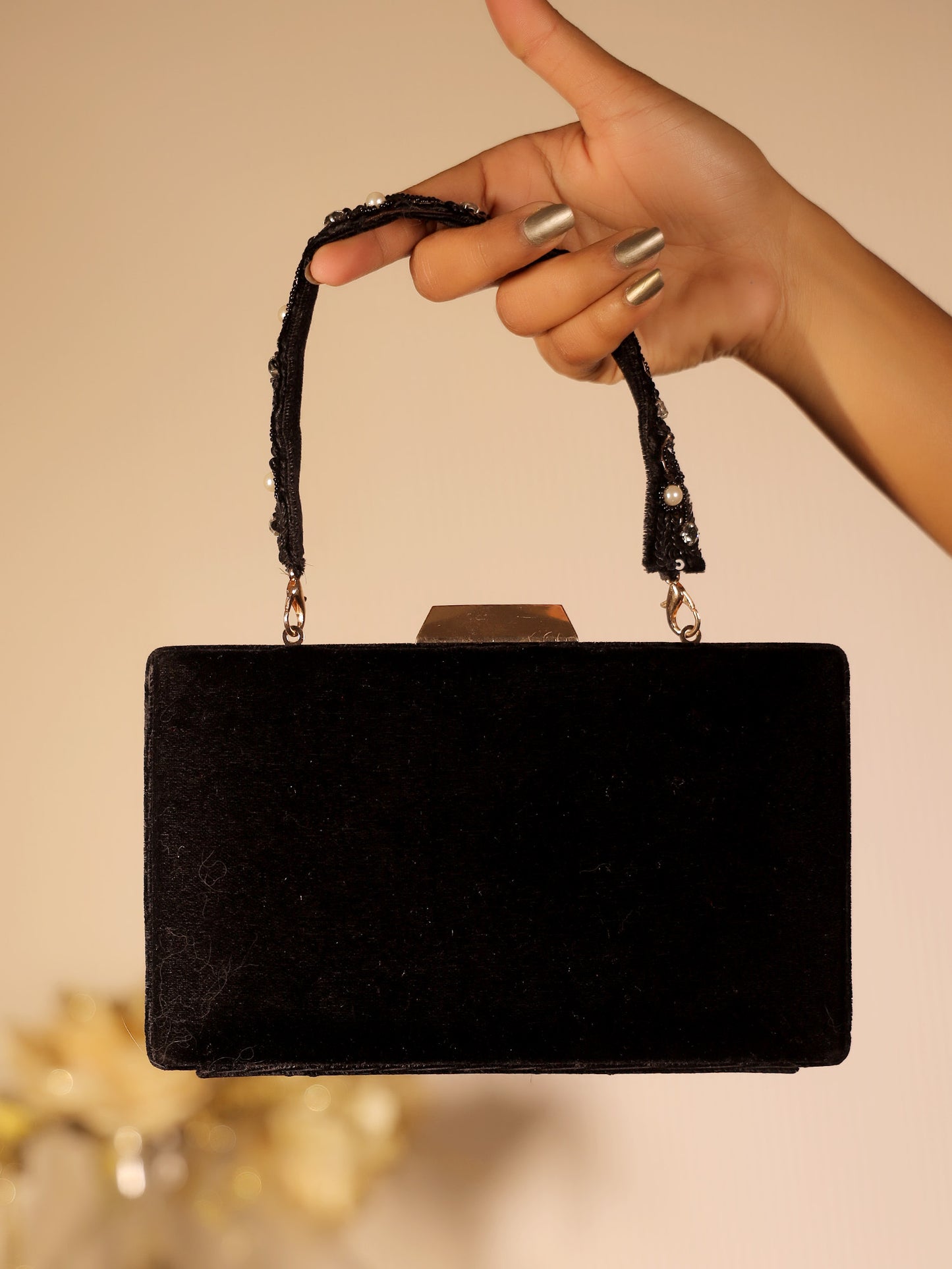 Asmal Black Evening Clutch