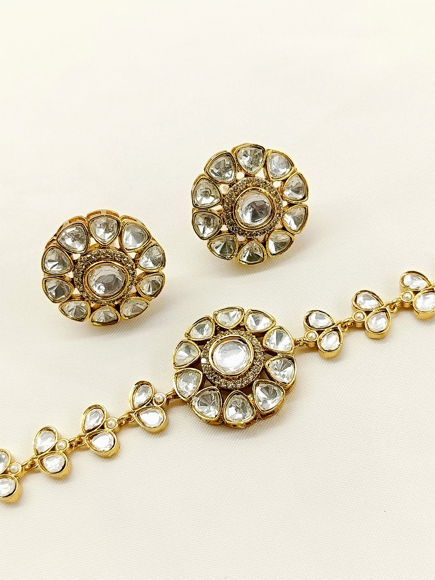 Waniya White Kundan Choker Set