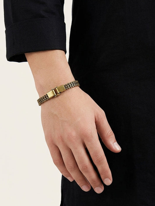 Zehaan Golden Men's Bracelet