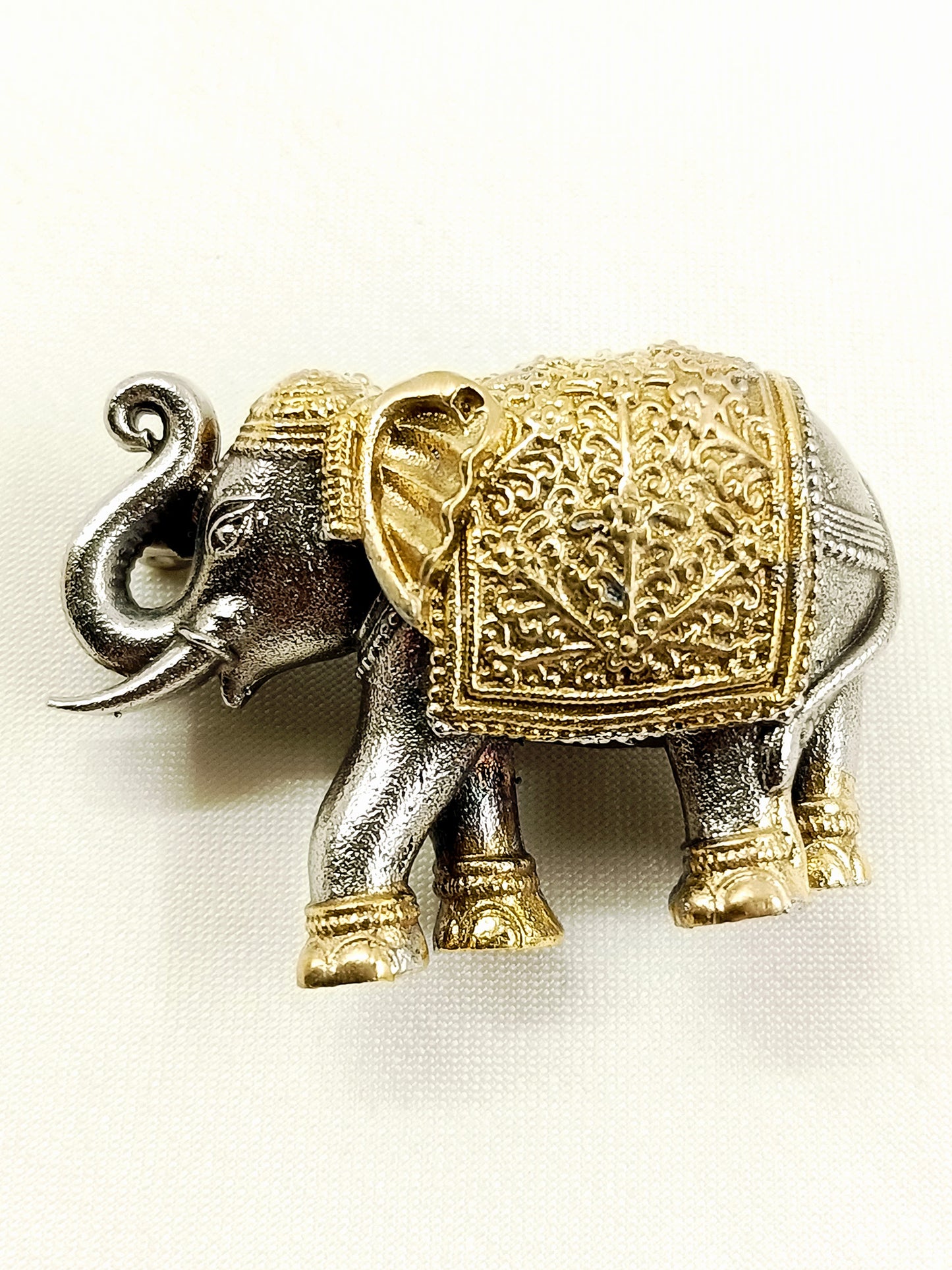 Jayant Two Tone Elephant Men's Brooch
