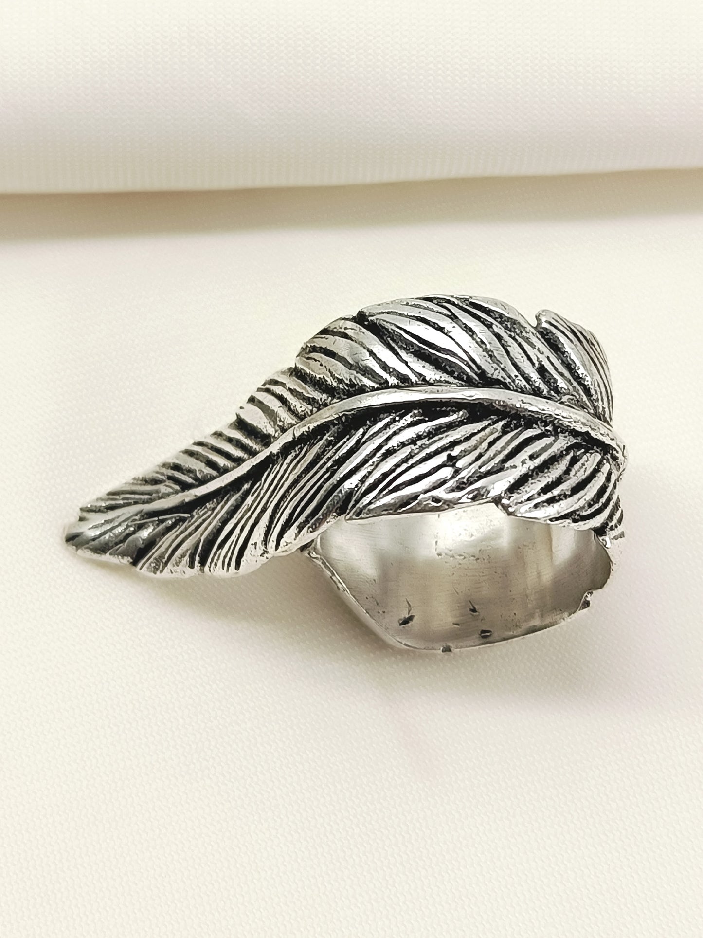 Aabha Silver Western Finger Ring