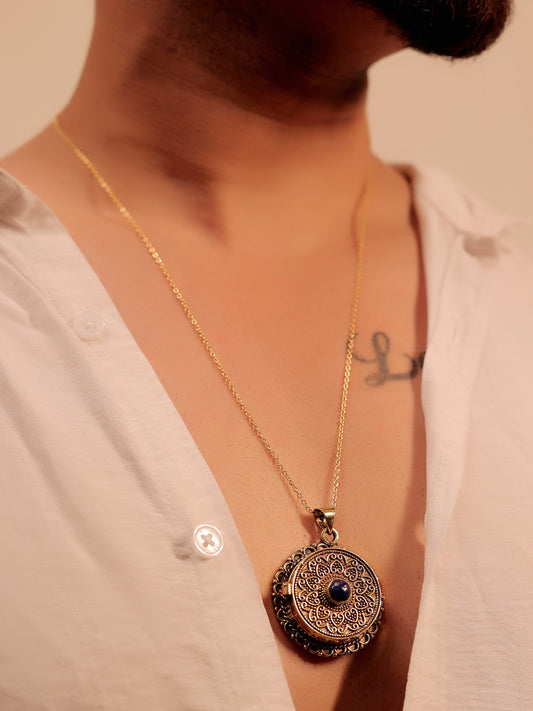 Chetan Golden Men's Neckpiece